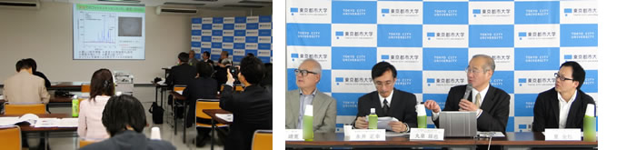 東京都市大学総合研究所総合研究所シリコンナノ科学研究センターにおいて、シリコンレーザー実現へ大きく躍進する技術開発の記者発表をおこないました
