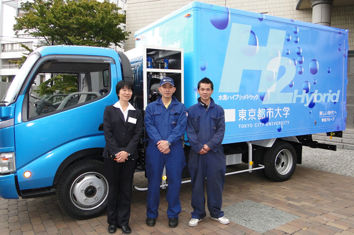 東京都市大学が開発した水素ハイブリッドトラック