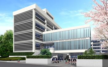 東京都市大学等々力中学校・高等学校　新校舎完成イメージ