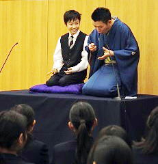 東京都市大学等々力中学校・高等学校で和を体感「落語教室」