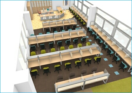 学習支援センター　自習室　(新校舎4階）