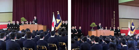 東京都市大学塩尻高等学校　平成24年度入学式が挙行されました