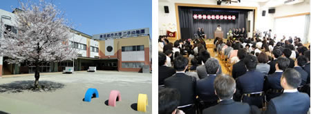 東京都市大学二子幼稚園　平成24年度入園式が挙行されました
