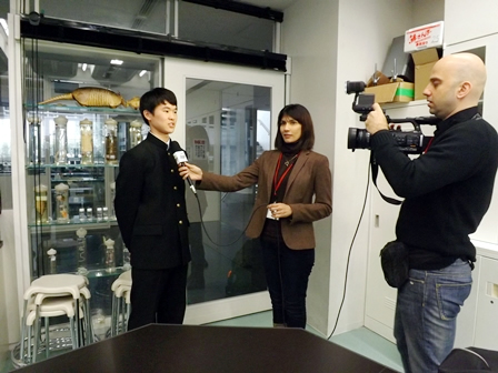 東京都市大学付属中学校・高等学校　　エジプトの民報CBCが取材に訪れました